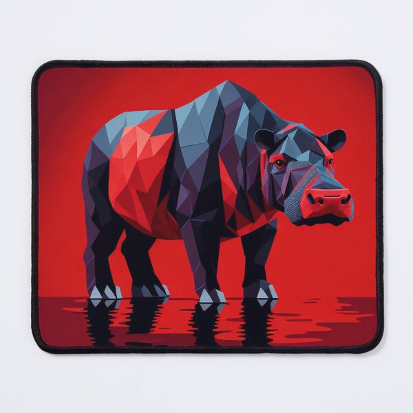 Item preview,  Low Poly Hippo Design Pattern Print  designed and sold by randomtdesigns.