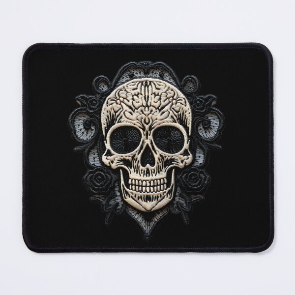 Item preview, Gothic Skull Embroidery Patch IV: Dark Style for Rock and Metal Lovers. designed and sold by InsaneLEDP.