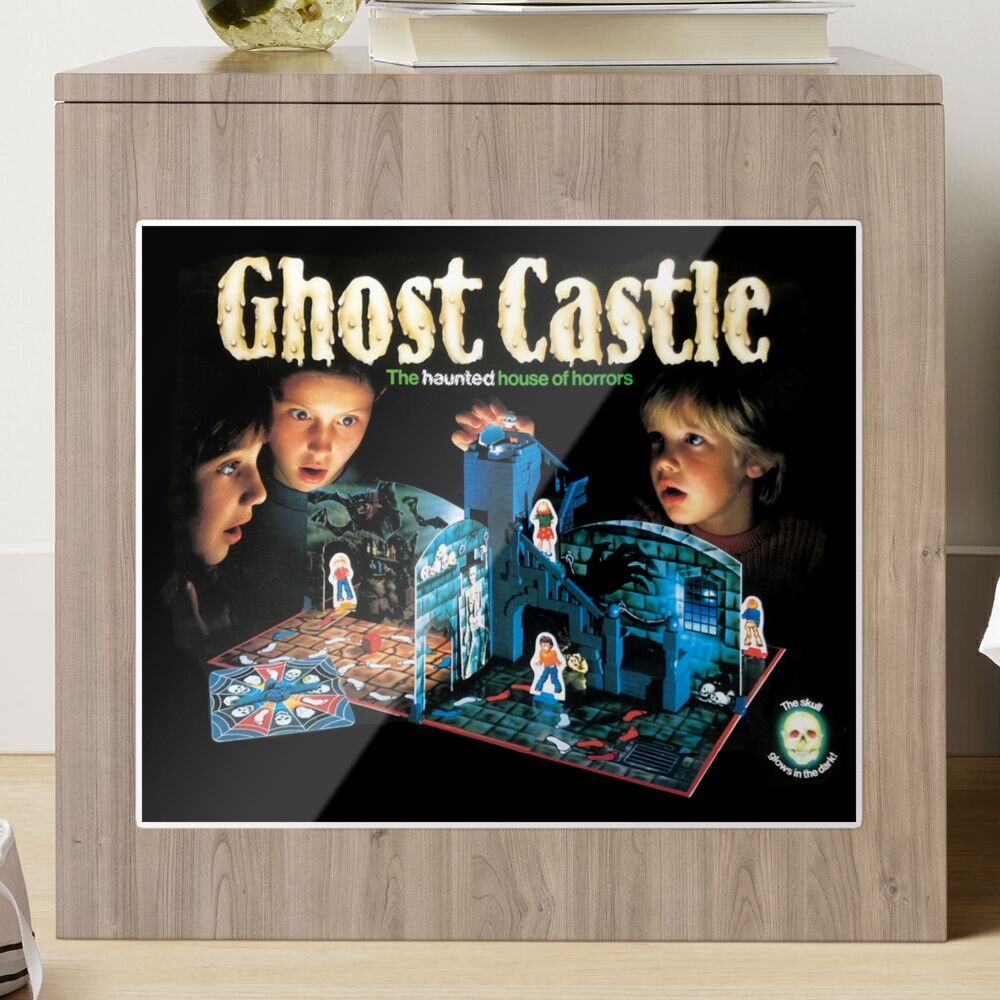 Vintage 80s Kids GHOST CASTLE Board Game Box Art 