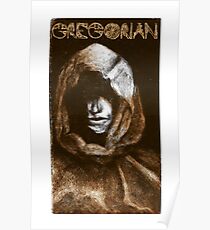 Gregorian Monk Mezzotint Poster