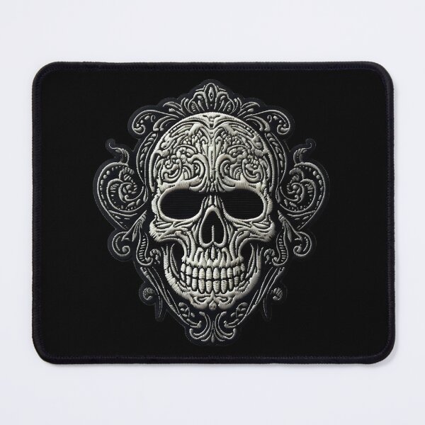Item preview, Gothic Skull Embroidery Patch V: Dark Style for Rock and Metal Lovers. designed and sold by InsaneLEDP.