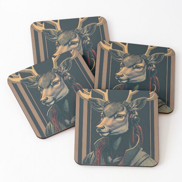 Item preview, Mori - Cyberpunk Deer- LeiWeiss - designed and sold by LeiWeiss.
