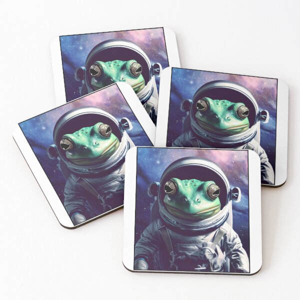 Item preview, Astronaut frog in space designed and sold by GroundhogMs.