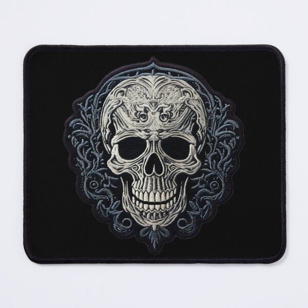 Item preview, Gothic Skull Embroidery Patch VI: Dark Style for Rock and Metal Lovers. designed and sold by InsaneLEDP.