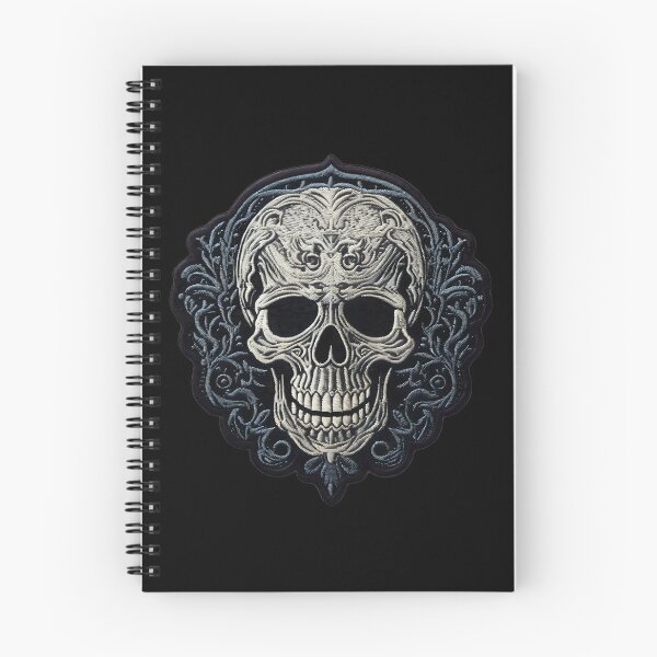 Item preview, Gothic Skull Embroidery Patch VI: Dark Style for Rock and Metal Lovers. designed and sold by InsaneLEDP.