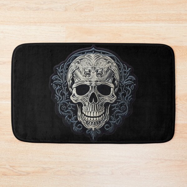 Item preview, Gothic Skull Embroidery Patch VI: Dark Style for Rock and Metal Lovers. designed and sold by InsaneLEDP.