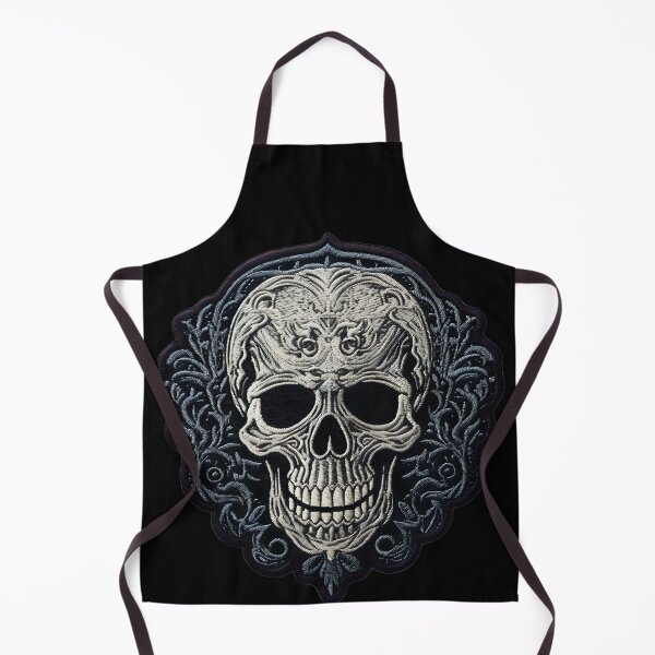 Item preview, Gothic Skull Embroidery Patch VI: Dark Style for Rock and Metal Lovers. designed and sold by InsaneLEDP.