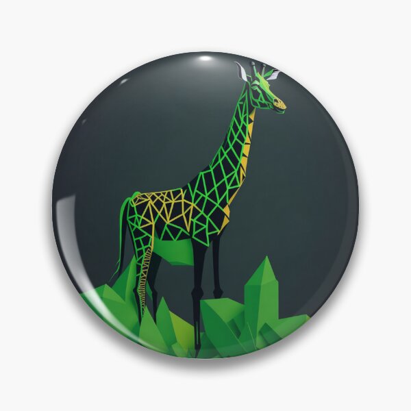 Artikelvorschau, Low-Poly-Giraffe-Design-Musterdruck entworfen und verkauft von randomtdesigns.