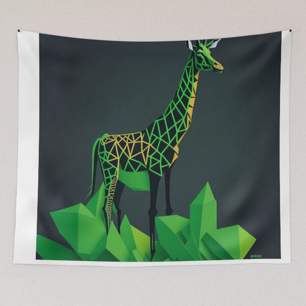 Item preview, Low Poly Giraffe Design Pattern Print  designed and sold by randomtdesigns.