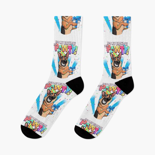 Item preview, It's my birthday Let's pawty German Shepherd Style designed and sold by polygrafix.