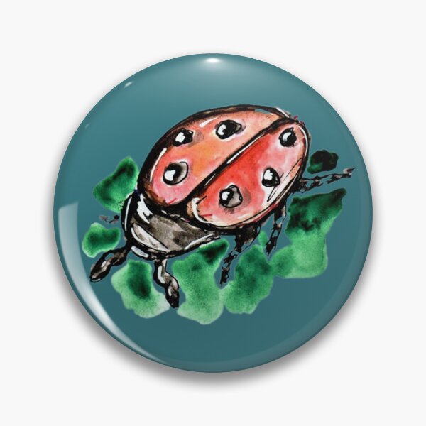 Item preview, Ladybug, watercolor, fine art designed and sold by janianna.