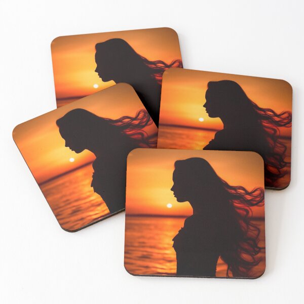 Item preview, woman silhouette at sunset designed and sold by Rafael-Wong.