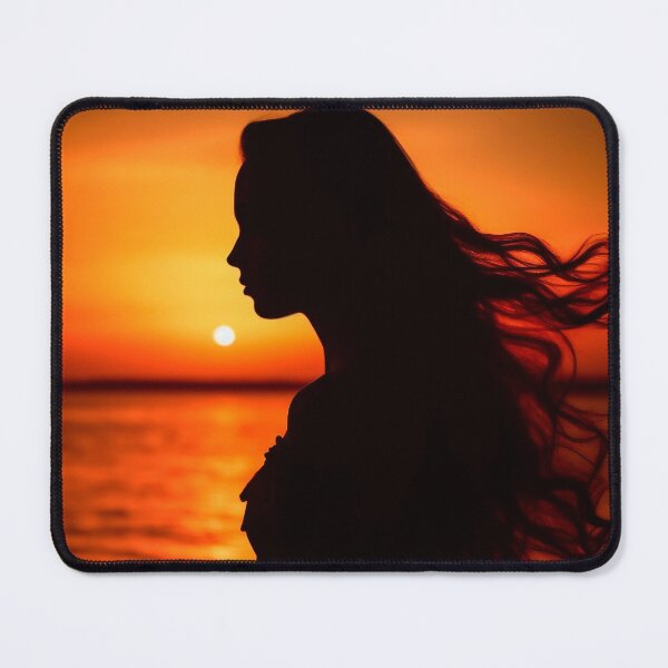 Item preview, woman silhouette at sunset designed and sold by Rafael-Wong.