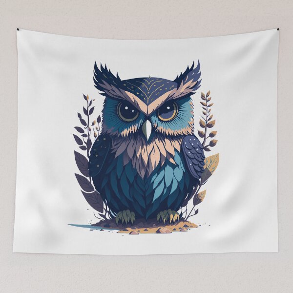 Item preview, black owl cute cartoon designed and sold by HAMDY-art.