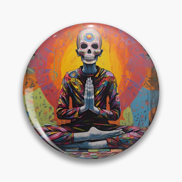 Item preview, Skelleton Namaste Cosmic Undead: Meditative Zombies designed and sold by Klyngzo1916.
