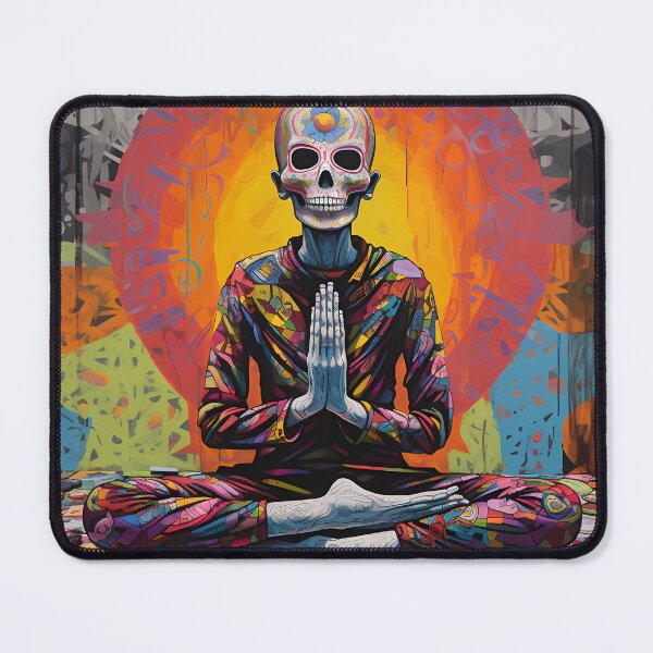 Item preview, Skelleton Namaste Cosmic Undead: Meditative Zombies designed and sold by Klyngzo1916.