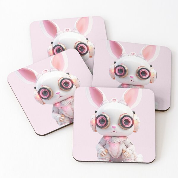 Item preview, cyborg rabbit designed and sold by MagicStudioArt.