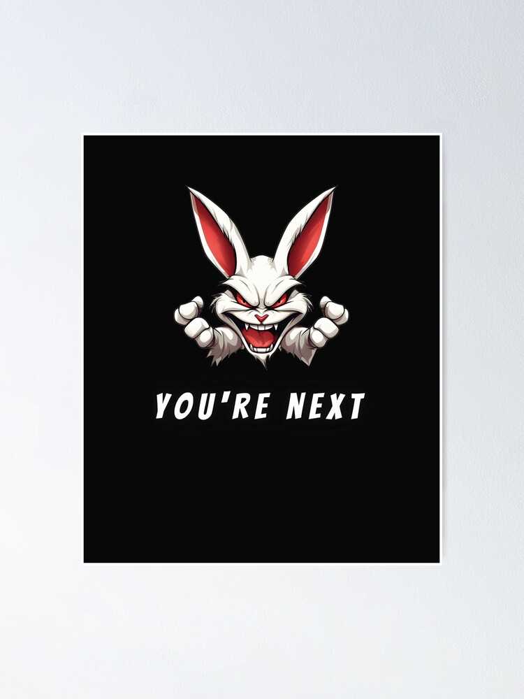 Psycho Bunny Poster for Sale by InkTrendy