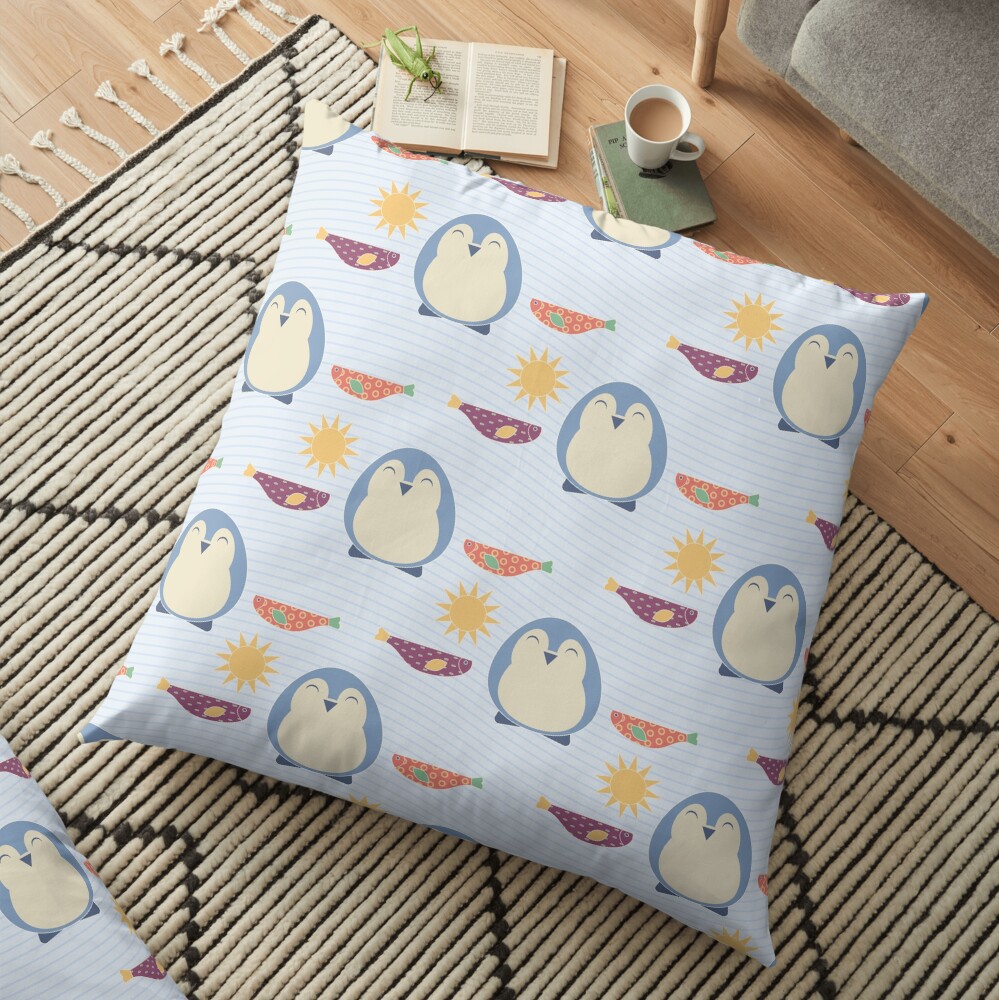Little Blues Floor Pillow