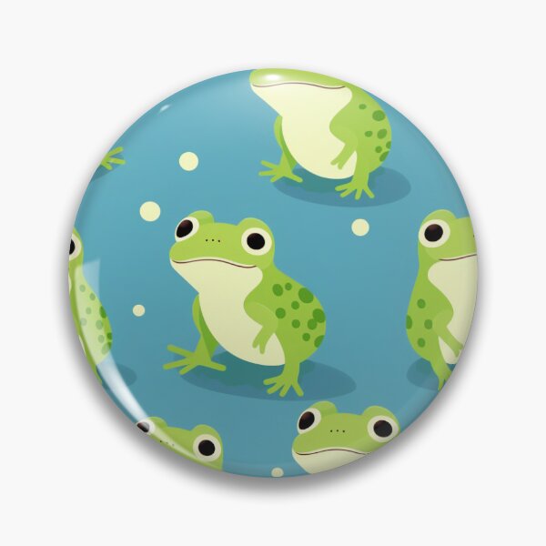 Item preview, Tiled Frog Pattern designed and sold by Comic-Canvas.