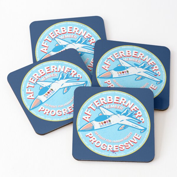 Item preview, PMD01005 Progressive Movement Designs Afterberners vintage design shows you support democracy progressive goals for Progressives Democrats Liberals and Bernie Sanders supporters designed and sold by ProgressiveLeft.