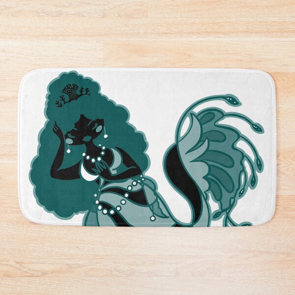 Item preview, Swirly Black Mermaid  with Tiara designed and sold by RJKpoyp.