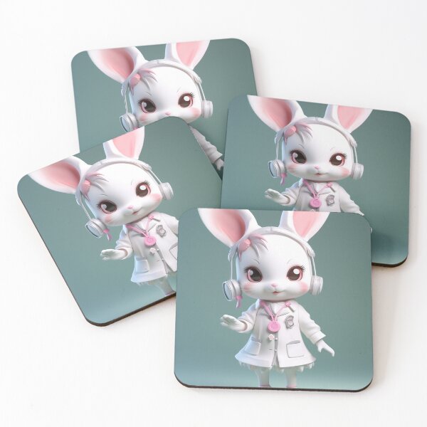 Item preview, rabbit doctor cute designed and sold by MagicStudioArt.