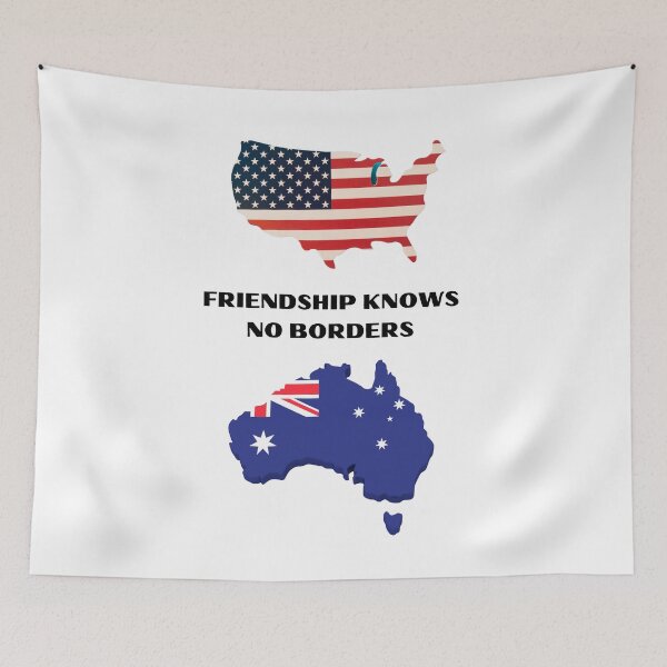 Item preview, US - AU. Friendship Knows No Borders designed and sold by TeeGeeTees.
