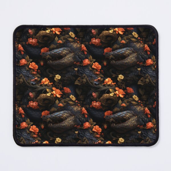Item preview, Snake Scales and Flowers designed and sold by patchic.