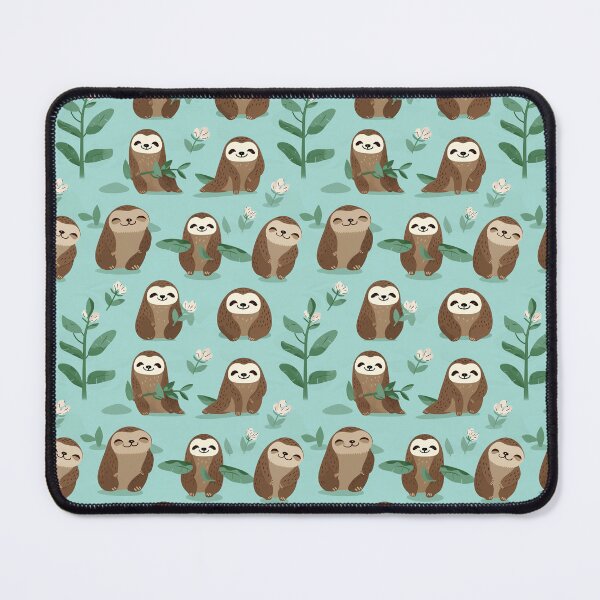Item preview, Cute Sloth Repeating Tile designed and sold by Comic-Canvas.