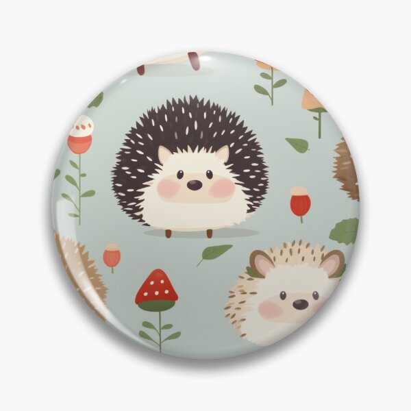 Item preview, Cute Hedgehog Repeating TIle designed and sold by Comic-Canvas.