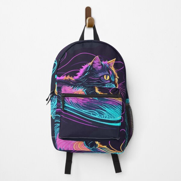 Item preview, Surfing cat neon style designed and sold by elearah1.
