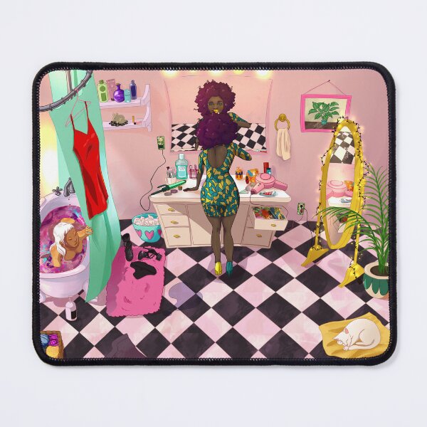 Item preview, Girls getting ready in the bathroom designed and sold by Maysoulrose.
