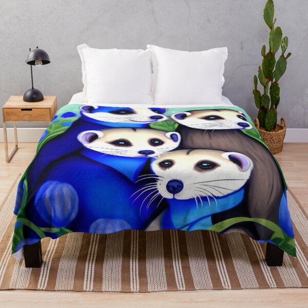 Item preview, Blue Ferret Family by Perceptual Paradox Creations designed and sold by hobbit73.
