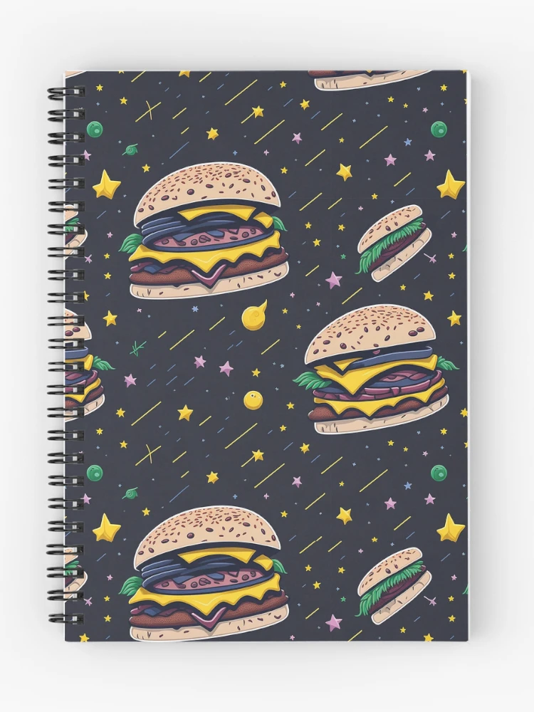 Thumbnail 1 of 3, Journal, Burger Pattern designed and sold by EBESIGN.