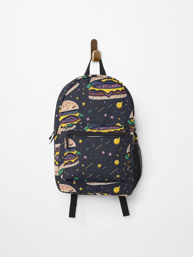 Thumbnail 1 of 3, Backpack, Burger Pattern designed and sold by EBESIGN.