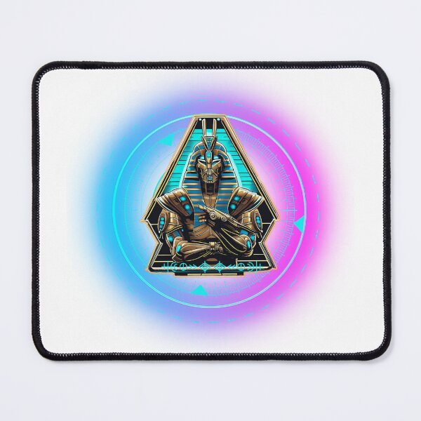 Item preview, A warrior of ancient Egypt in the style of cyberpunk. designed and sold by BazbobMerch.