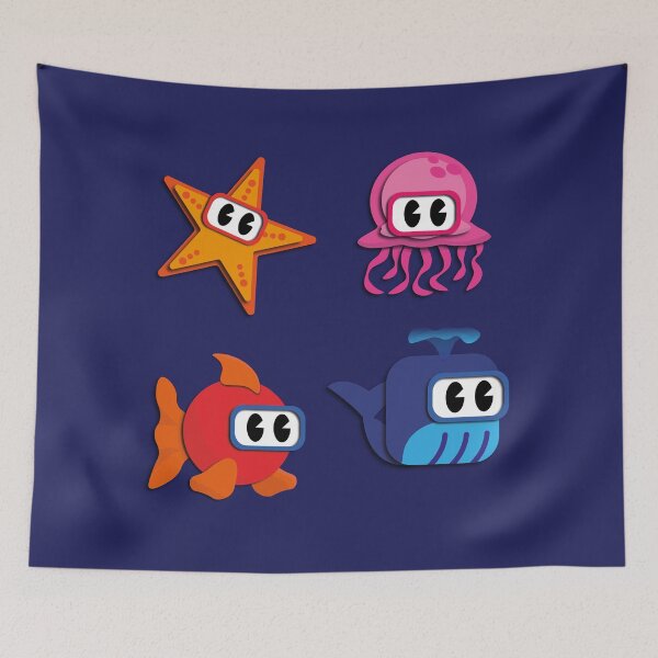 Item preview, Marine animals stickers pack designed and sold by LuisAl1600.