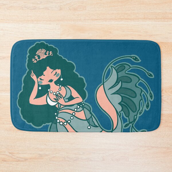 Item preview, Swirly Pale Coral Mermaid  with Tiara designed and sold by RJKpoyp.