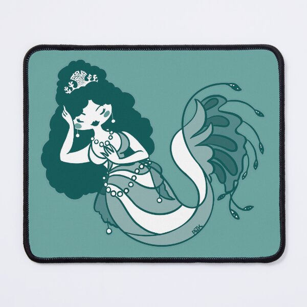 Item preview, Swirly White Mermaid  with Tiara designed and sold by RJKpoyp.