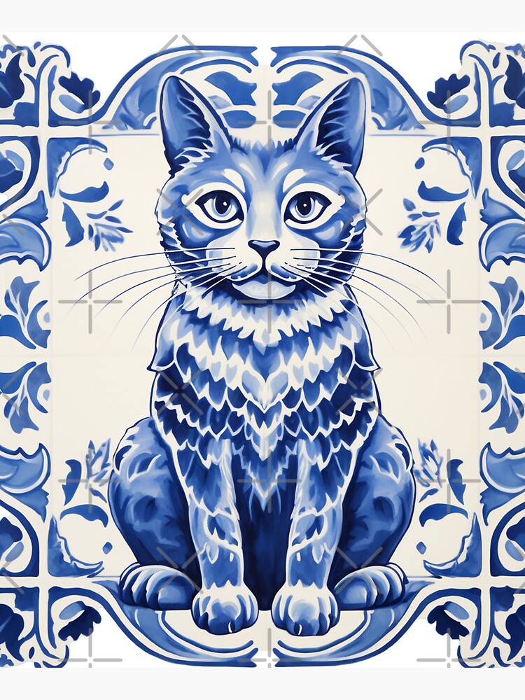 Cat Greek Tile