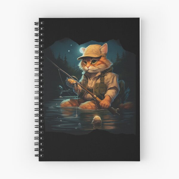 Item preview, Cat On Fish Cat Fisherman  designed and sold by ArtFromBeyond.