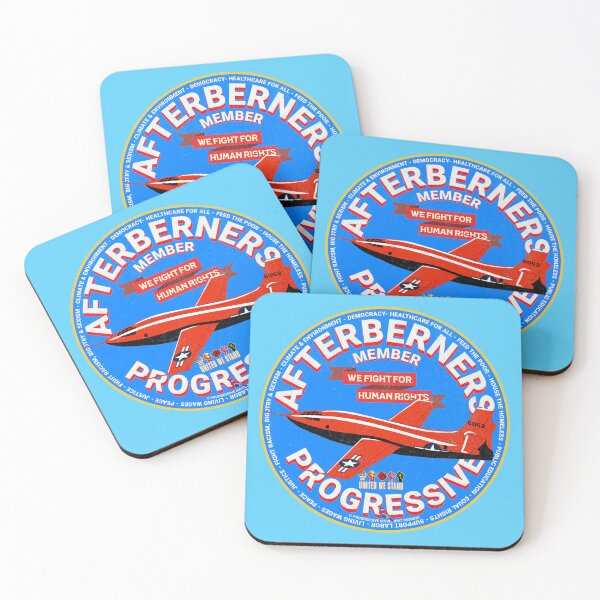 Item preview, PMD01006 Progressive Movement Designs Afterberners vintage design shows you support democracy progressive goals for Progressives Democrats Liberals and Bernie Sanders supporters designed and sold by ProgressiveLeft.