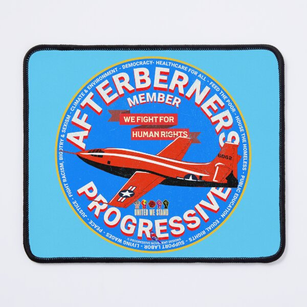 Item preview, PMD01006 Progressive Movement Designs Afterberners vintage design shows you support democracy progressive goals for Progressives Democrats Liberals and Bernie Sanders supporters designed and sold by ProgressiveLeft.