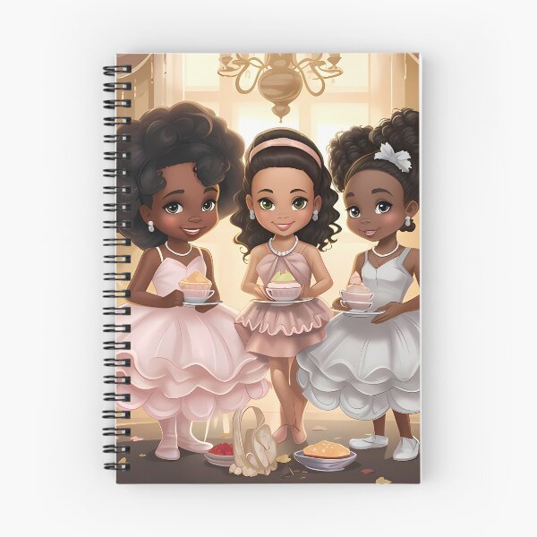 Aperçu de l'œuvre L'heure du thé de la princesse mélanée créée et vendue par Luxe Lilly  & Co..