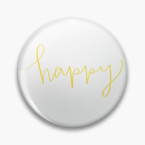 Item preview, Yellow happy calligraphy designed and sold by sammidietrich.