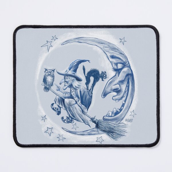 Item preview, Moon and witch - Every day is halloween designed and sold by Mariano Ruszaj.