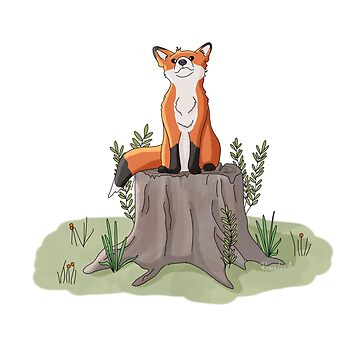 Artwork thumbnail, Happy Fox by RhondaLuluArt
