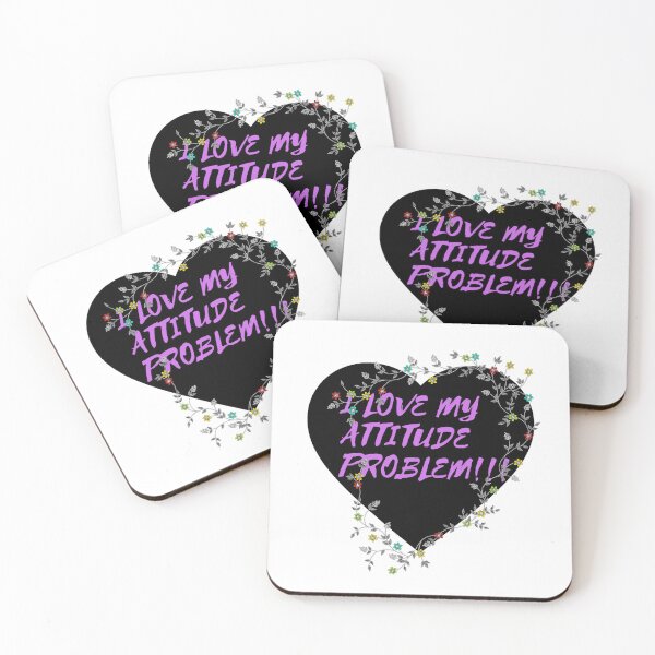 Item preview, I love my attitude problem designed and sold by ArtAngiTresors.