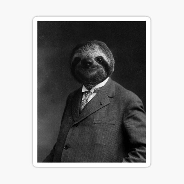 Gentleman Sloth 8# Sticker